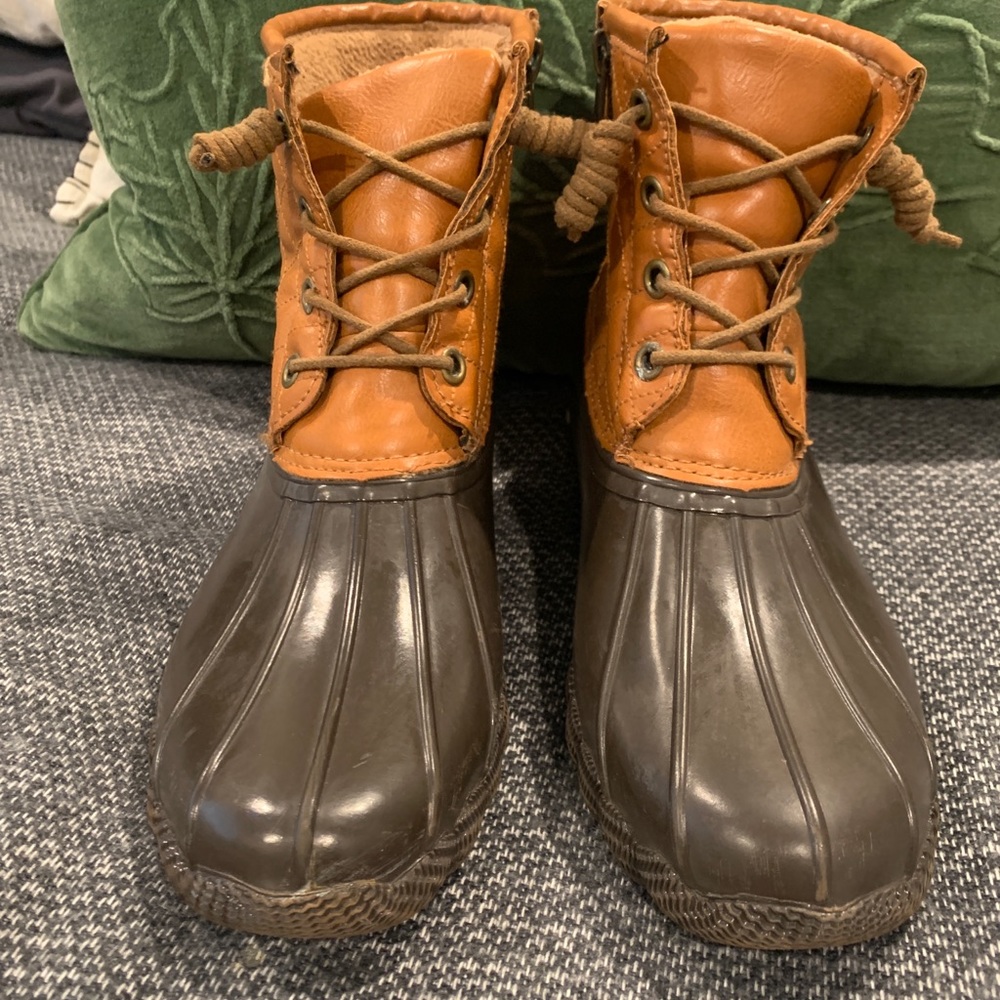 Steve Madden TILLIS Rain Snow Duck Boots Brown 8
